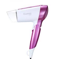 Kemey Km6833 2 In 1 Electric Foldable Hair Dryer For Women - Hair Dryer